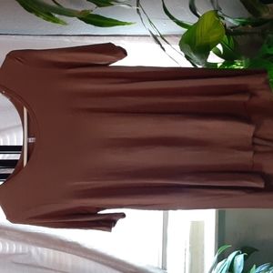 🧡 Azules size small brown short sleeve top